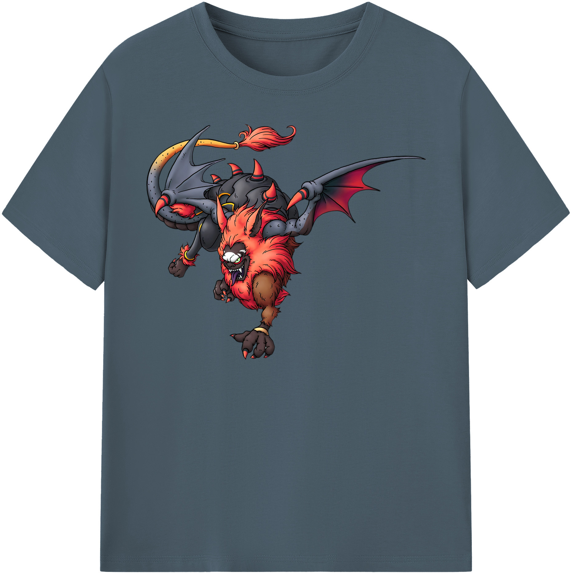 （画像用） ドラゴンクエスト Doragon Kuesuto Dragon Quest 綿100％半袖Tシャツ（フロントプリント）